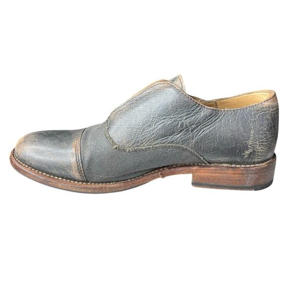 Bed Stu Women’s Eden Grey Distressed Slip On Loafer Size US 9 - Picture 2 of 11